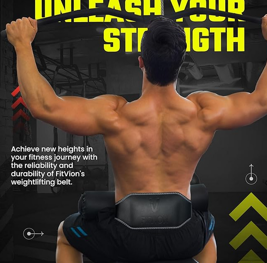 Genuine Leather Weight Lifting Belt with Free Wrist Wraps, 6-Inch Wide Gym Belt for Men & Women - Yalz Store