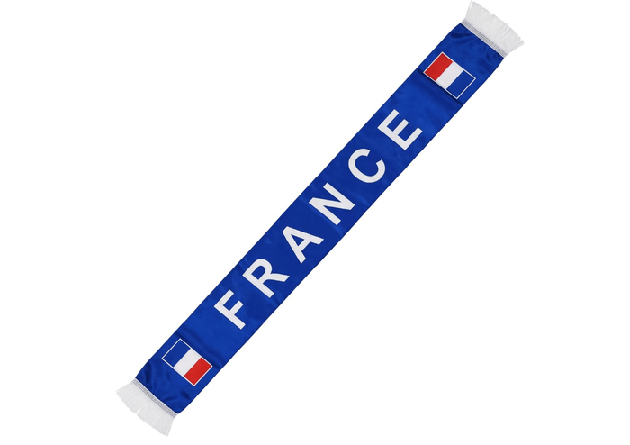 World Cup 2026 Fan Scarf Set - 2PCS Satin Polyester Supporter Scarves for France
