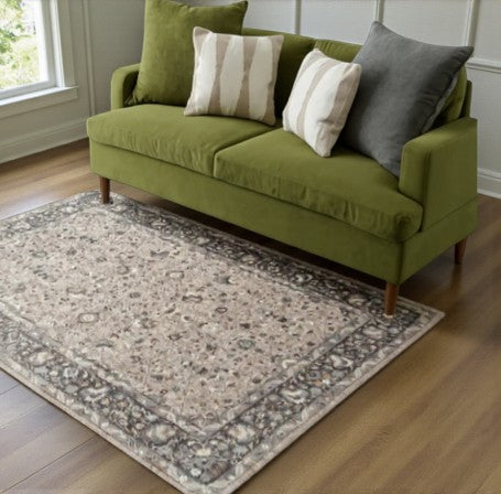 Finlay Lainey Vintage Area Rug – 7'10" × 10'10" – Elegant Classic Pattern - Yalz Store