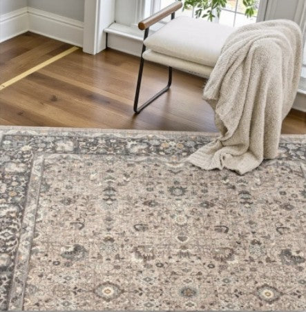 Finlay Lainey Vintage Area Rug – 7'10" × 10'10" – Elegant Classic Pattern - Yalz Store