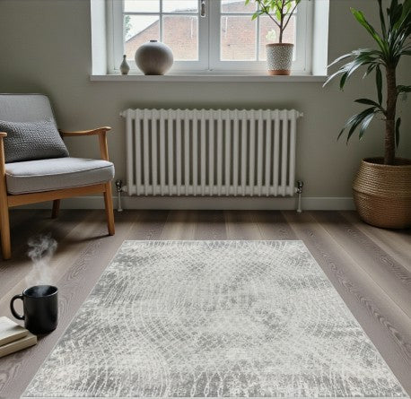 Modern Distressed Gray Area Rug 7 ft. 10 in. × 10 ft – Limited Time Offer – Free Shipping USA - Yalz Store