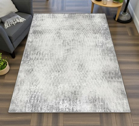 Modern Distressed Gray Area Rug 7 ft. 10 in. × 10 ft – Limited Time Offer – Free Shipping USA - Yalz Store