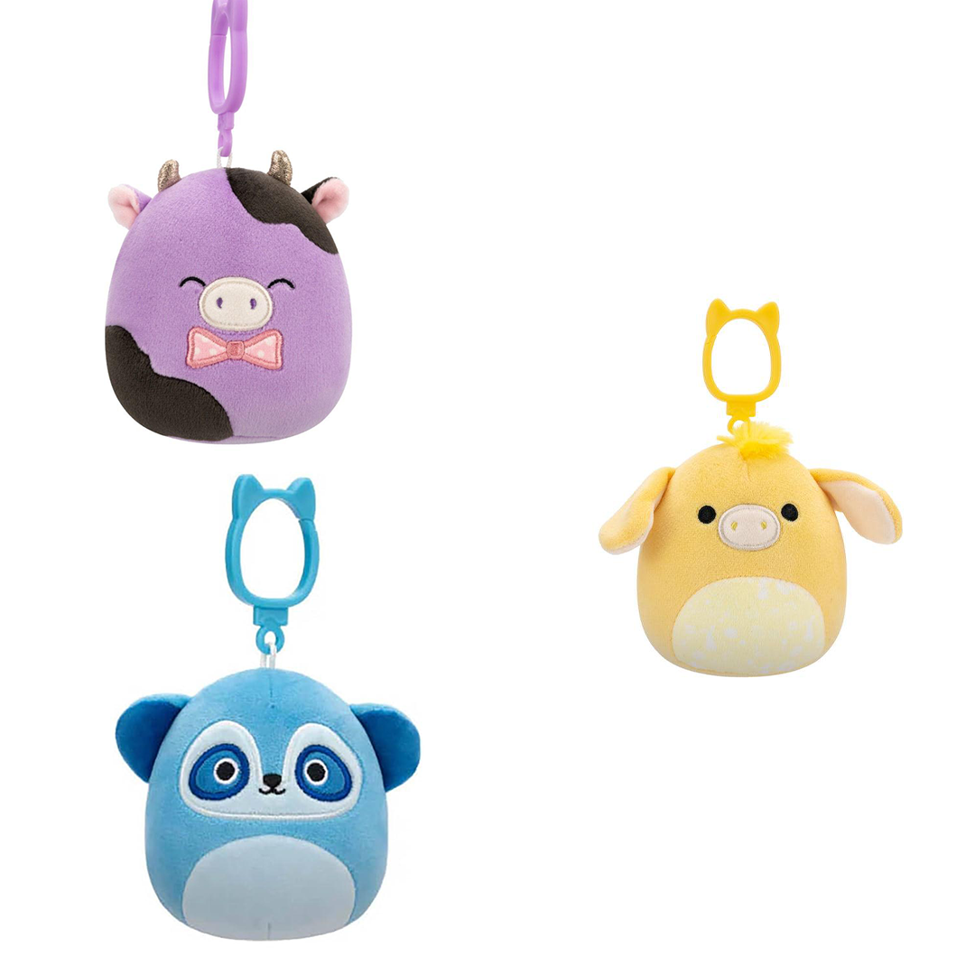 Original Squishmallows Set – Clip-On Plush Toys by Jazwares