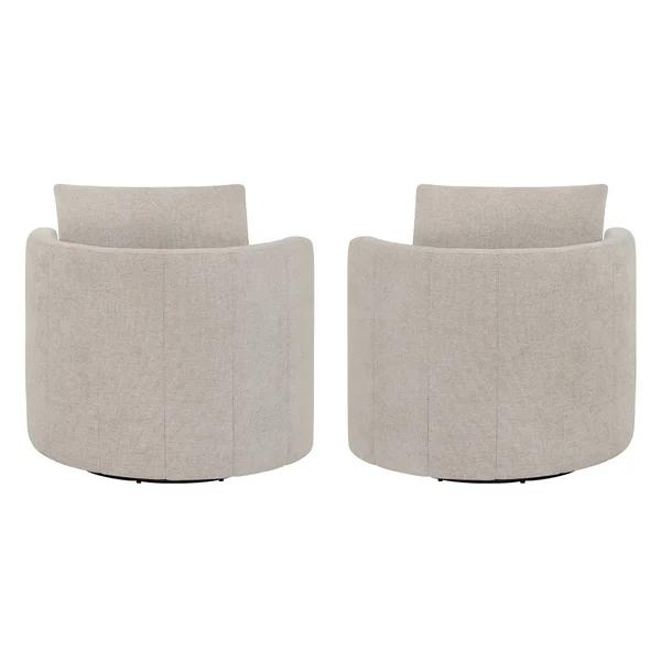 Thomasville Davos Swivel Chairs, 2-pack