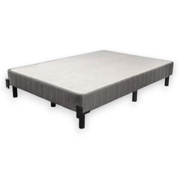 7 Inch Metal Platform Bed Frame with Headboard Brackets and Removable Legs – Queen / King - Yalz Store