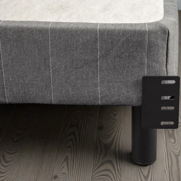 7 Inch Metal Platform Bed Frame with Headboard Brackets and Removable Legs – Queen / King - Yalz Store