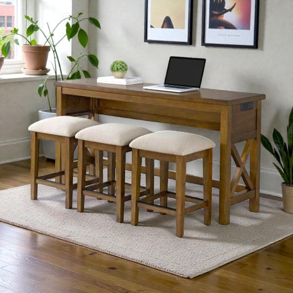 LATHAN 4PC SOFA TABLE - Yalz Store