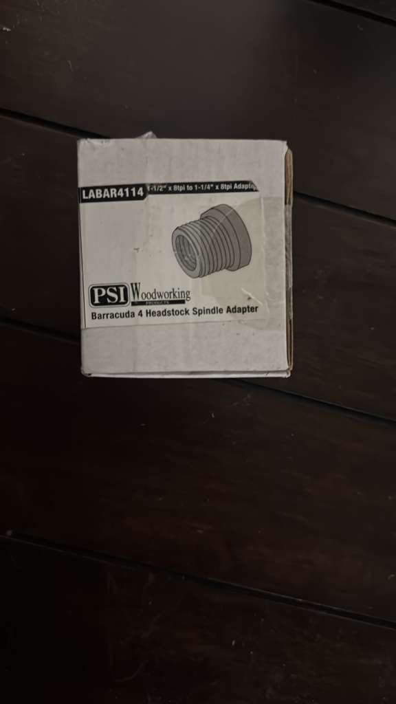 Heavy-Duty Wood Lathe Spindle Adapter - 1-1/2" x 8 TPI to 1-1/4" x 8 TPI