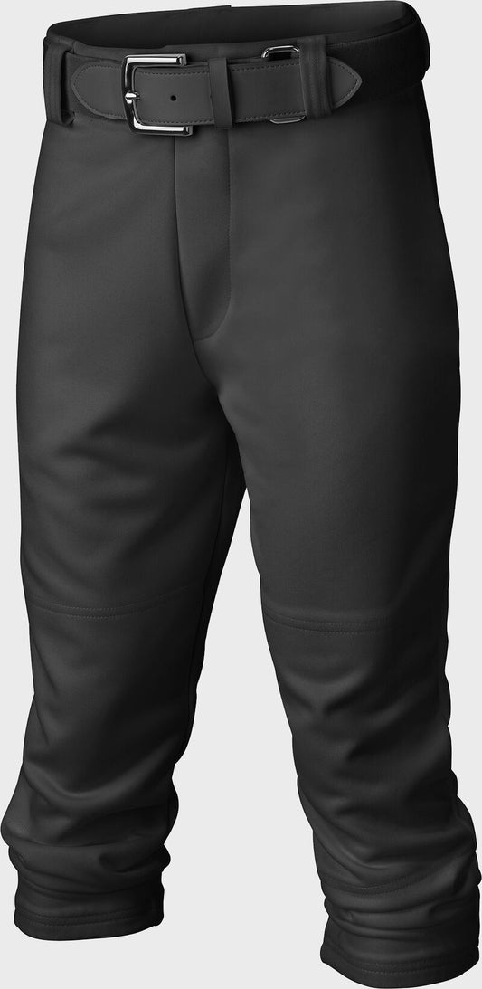 Easton | PRO+ Pull Up Baseball Pant | Youth | Full Length | Elastic Bottom | Youth Black Y M