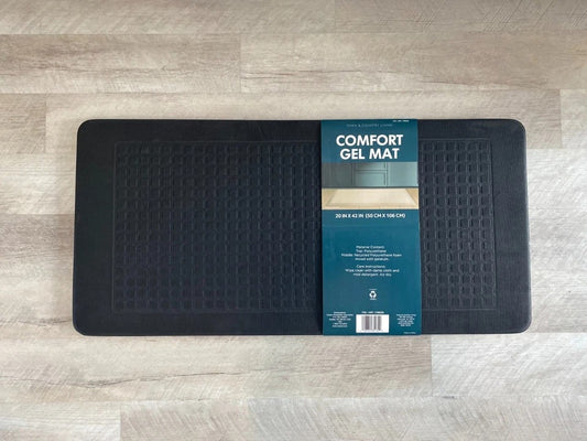 Town & Country Living Comfort Gel Kitchen Mat, Geo Beige Design, 20 x 42 in - Yalz Store