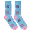 Crazy Socks Cereal Food Print Crew Socks 3 Pack Novelty Unisex Large Fun