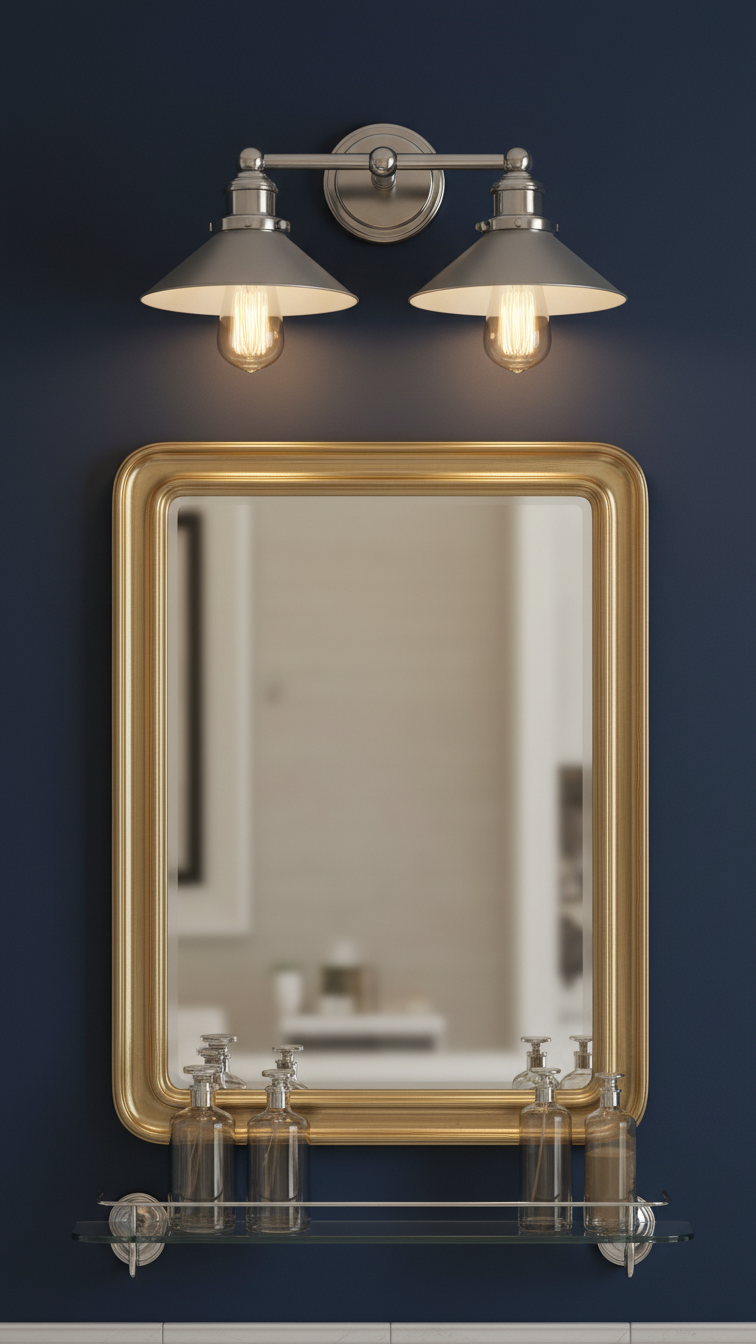 JONATHAN Y JYL7424A June 17.5" 2-Light Metal Shade Farmhouse Sconce Contemporary Transitional 2200K Edison 25W Bulbs Included for Bedroom Living Room Bathroom, Vanity Lighting, Chrome - Yalz Store