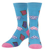 Crazy Socks Cereal Food Print Crew Socks 3 Pack Novelty Unisex Large Fun