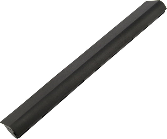 Black plastic strip on a white background