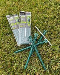 7.5-Inch Heavy Duty Spiral Ground Anchors – 4-Pack Multipurpose Outdoor Stakes for Tents, Gardening, and Landscaping