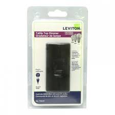 Universal Table Top Plug-In Dimmer Switch - Full Range Slide Control for LED, Halogen & Incandescent Lamps (Black) - Yalz Store