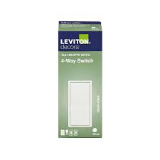 Premium 4-Way In-Wall Rocker Switch - 15A 120/277V AC Commercial Grade Light Switch, White Finish - Yalz Store