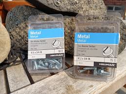 #12 x 3/4 IN Hex Washer Slotted Metal Screws, Zinc Plated - 75 Count