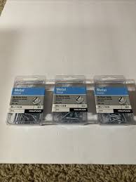 #12 x 3/4 IN Hex Washer Slotted Metal Screws, Zinc Plated - 75 Count