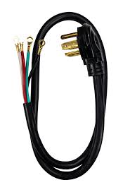 Electric Dryer Replacement Power Cord – 4 ft, 10/3, 30 Amp, 125/250V - Yalz Store
