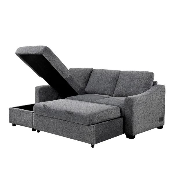 ARIA SOFA CHAISE GRAY