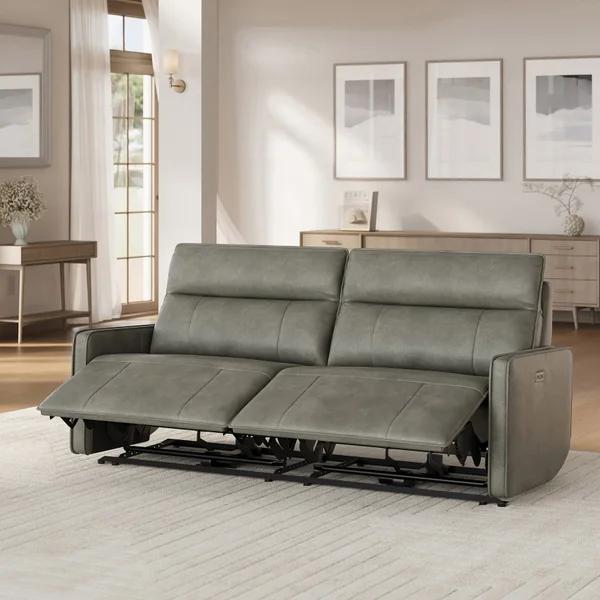 KEIRA LTHR POWER SOFA