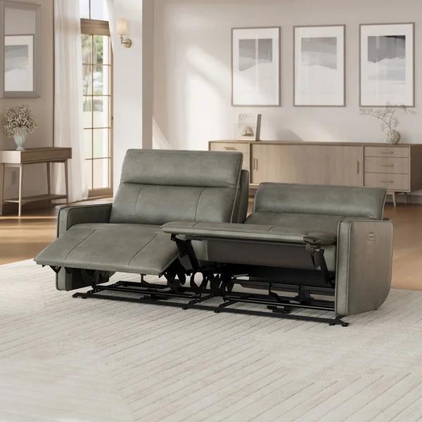 KEIRA LTHR POWER SOFA