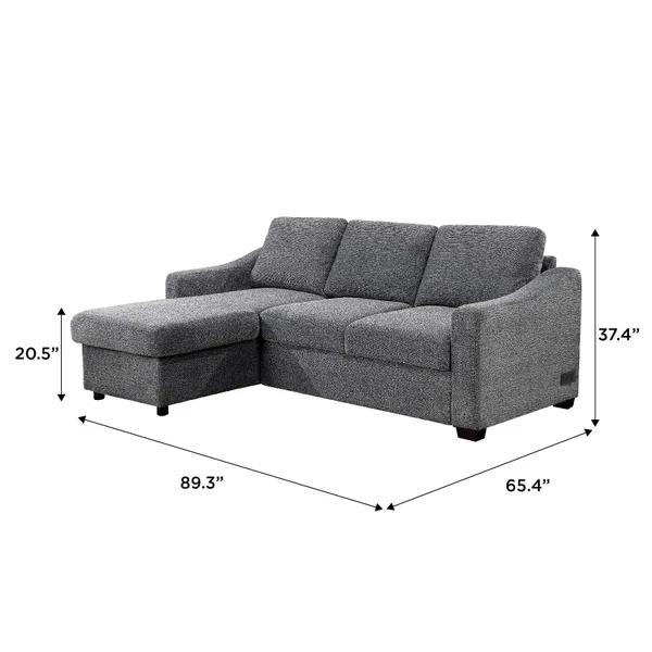 ARIA SOFA CHAISE GRAY