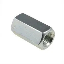 1-8 Coarse Thread Zinc-Plated Hex Coupling Nuts – 3 Piece Bulk Pack