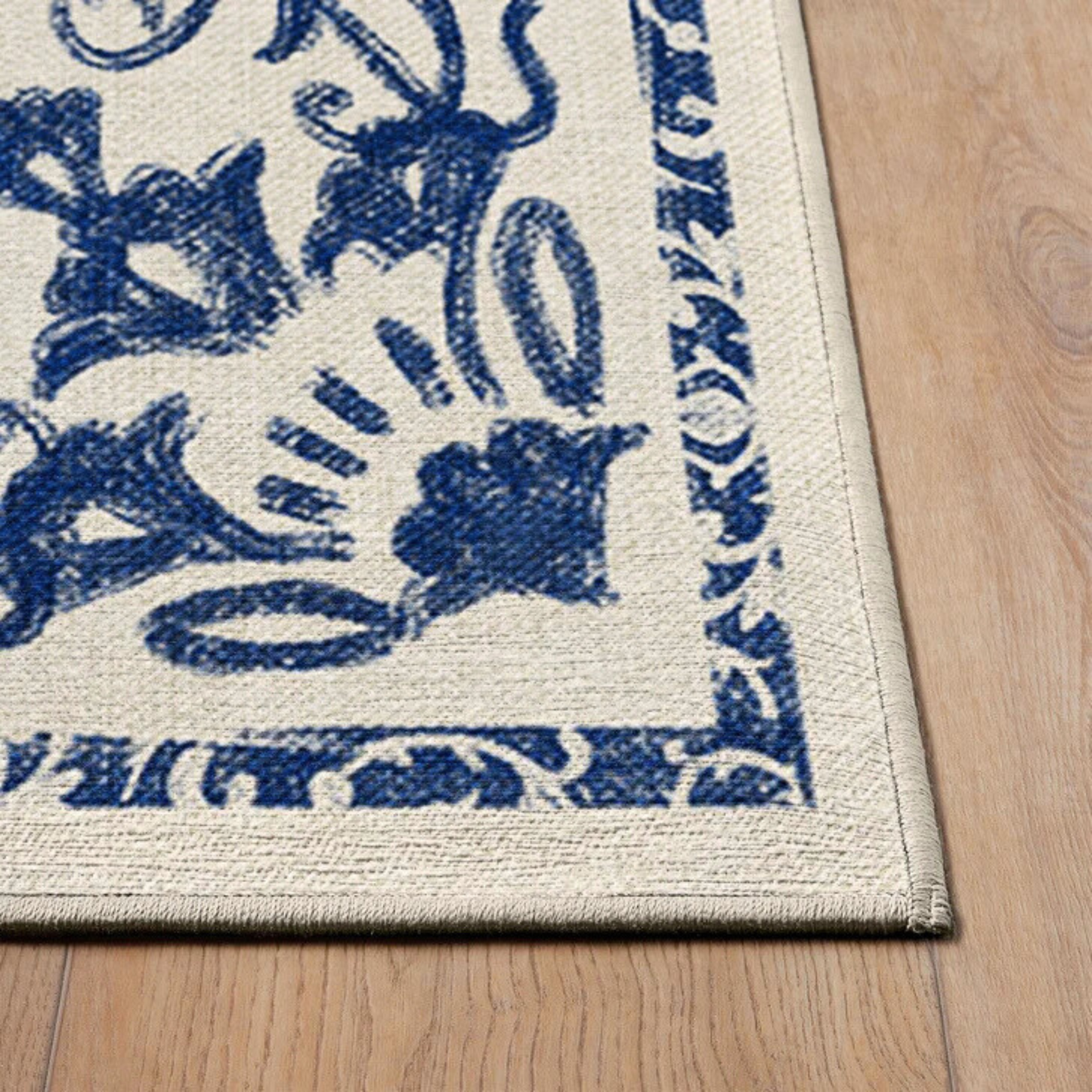 Flatwoven Washable Area Rug, Delphina Design, 8 x 10 ft - Yalz Store