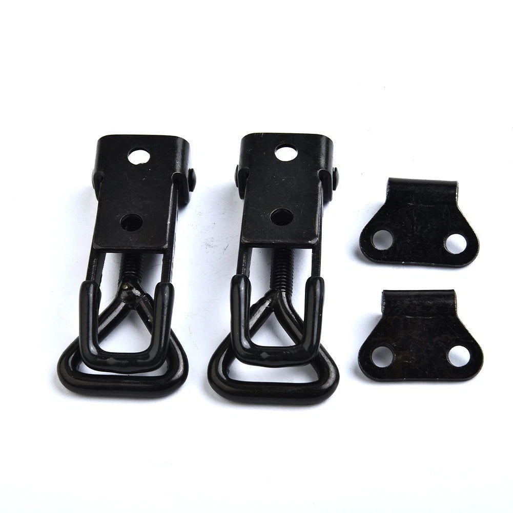 Adjustable Toggle Clamp Hasp Catch Clip – Steel, Black - Yalz Store