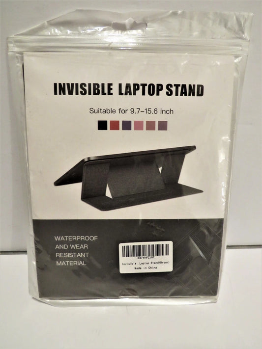 Invisible Laptop Stand – Ultra-Thin Foldable Portable Riser for 9.7–15.6 Inch Laptops