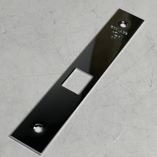 Satin Chrome Armor Front for Door Lock – 1-1/16 Inch Wide, Heavy-Duty Steel