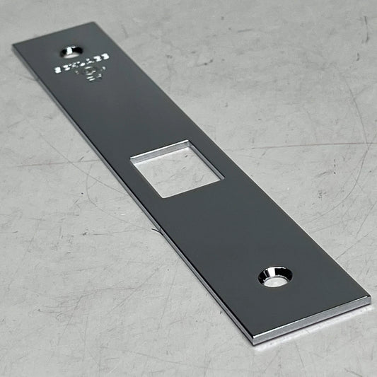 Satin Chrome Armor Front for Door Lock – 1-1/16 Inch Wide, Heavy-Duty Steel