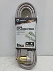 6ft Heavy Duty 3-Prong Dryer Replacement Power Cord - 30 Amp Gray Power Cable - Yalz Store