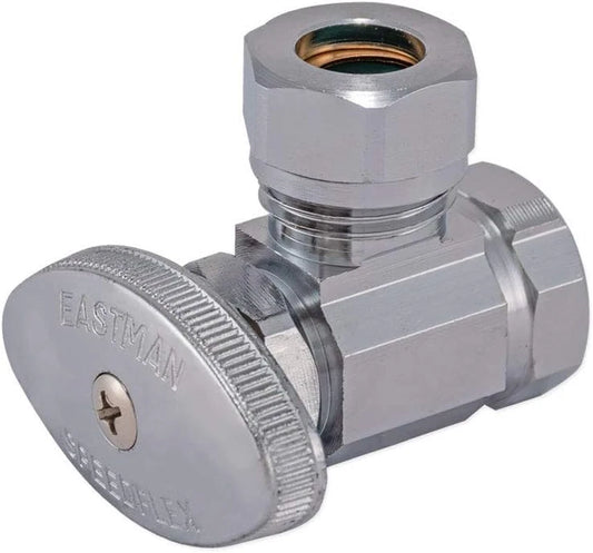 Premium 1/2-in OD x 1/2-in FIP Multi-Turn Angle Stop Valve