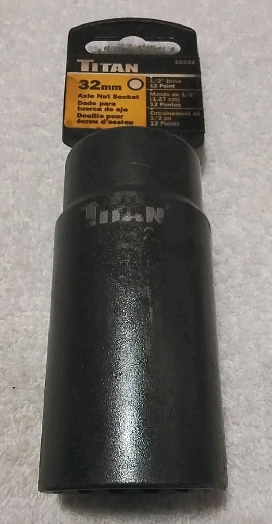 32mm Metric 1/2-Inch Drive Deep Axle Nut Socket – Professional Grade Impact Tool