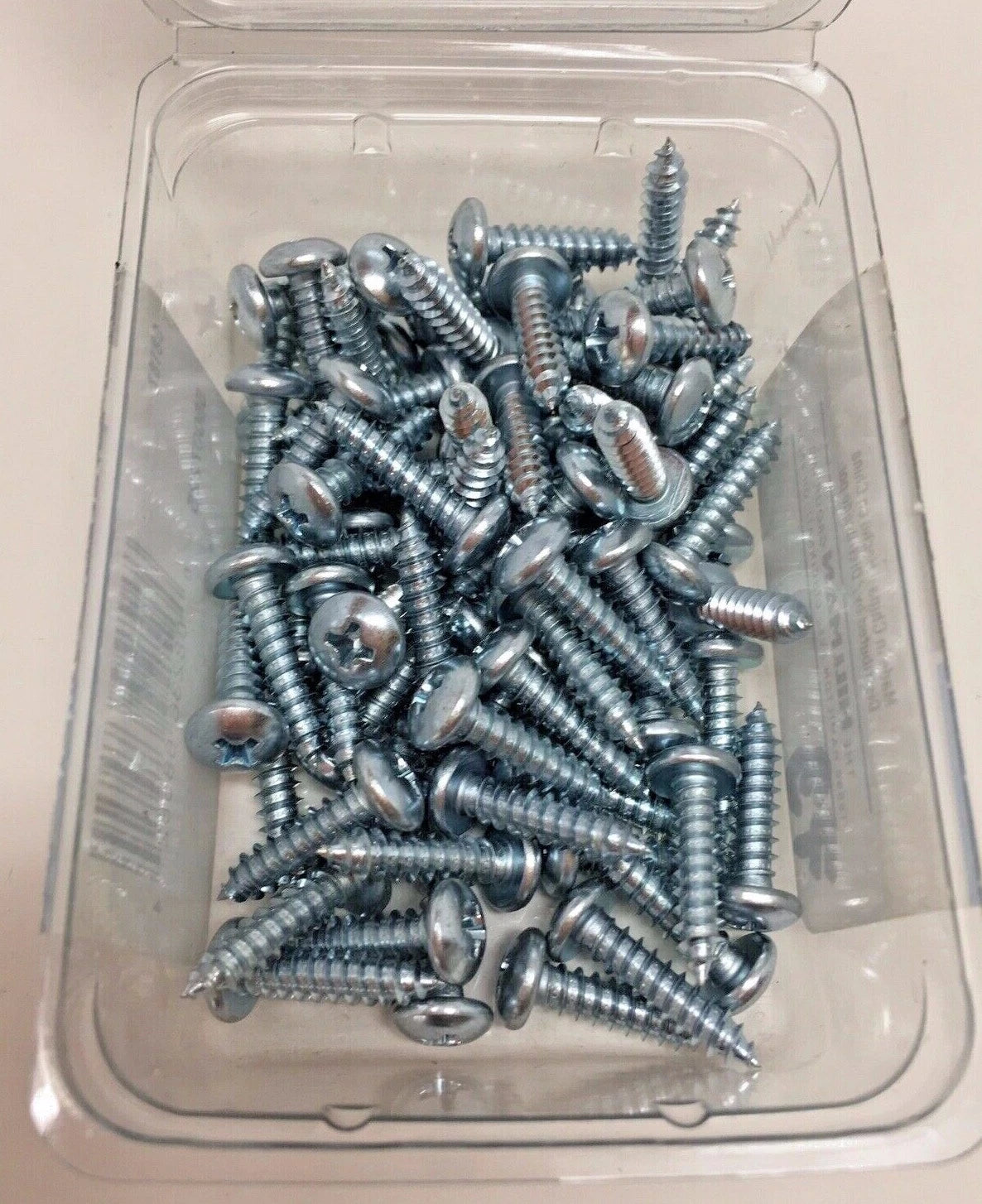#10 x 3/4" Zinc-Plated Pan Head Phillips Drive Sheet Metal Screws - 75 Pack