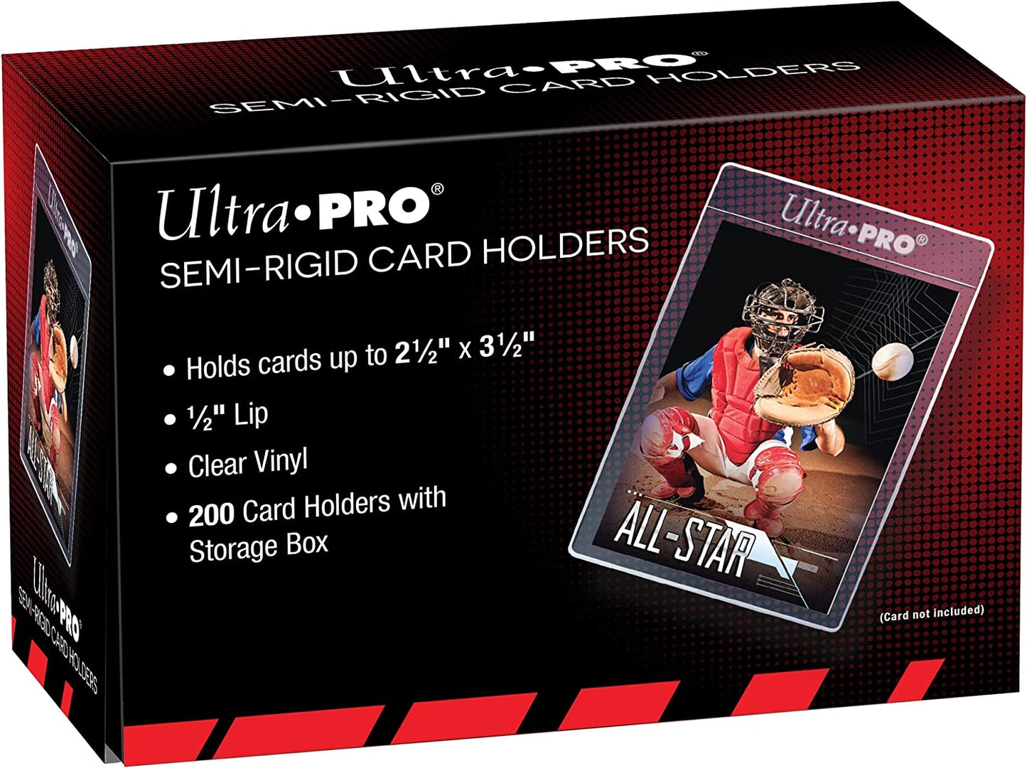 Ultra Pro Semi-Rigid 1/2" Lip Sleeves, Plastic, 200ct