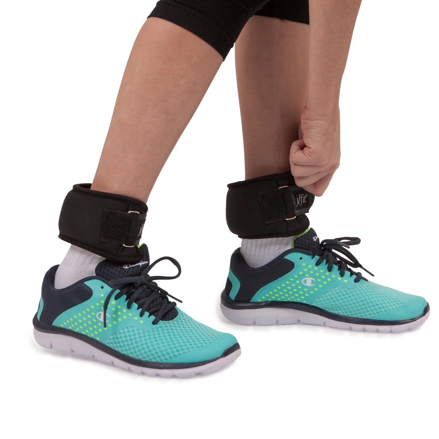 JFIT Wrist Straps for Fitness, 2 LB Pair - Medium/Large Adjustable