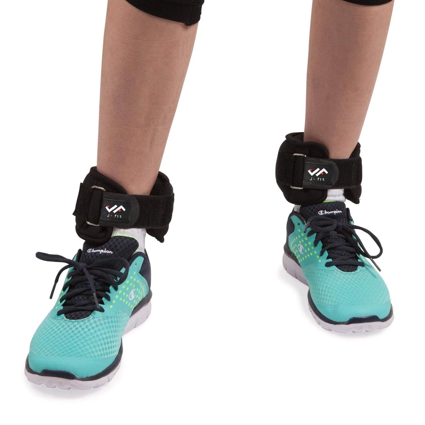 JFIT Wrist Straps for Fitness, 2 LB Pair - Medium/Large Adjustable