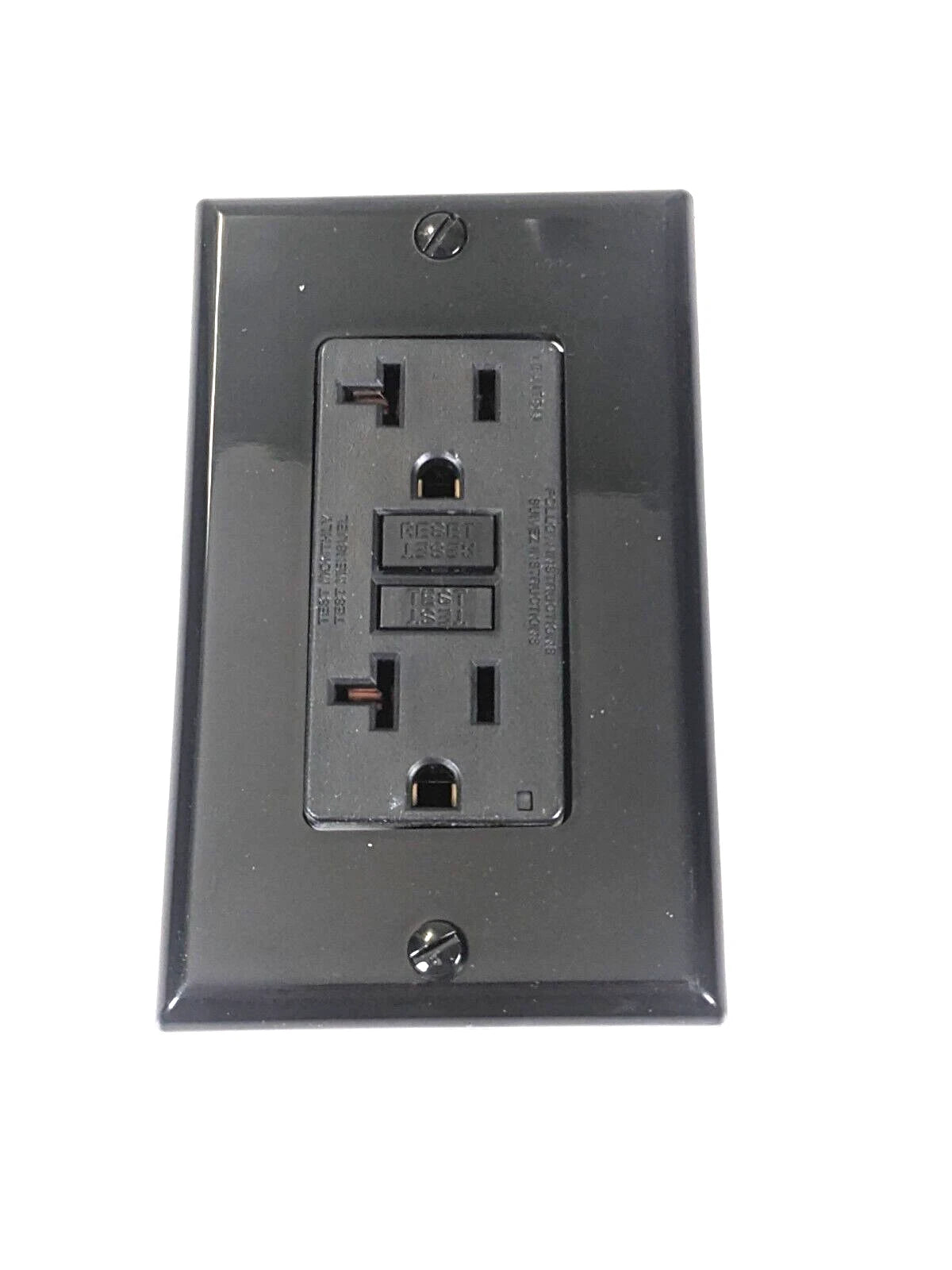 Commercial Grade Self-Test GFCI Outlet – 20A Tamper-Resistant Safety Receptacle with Wallplate - Yalz Store