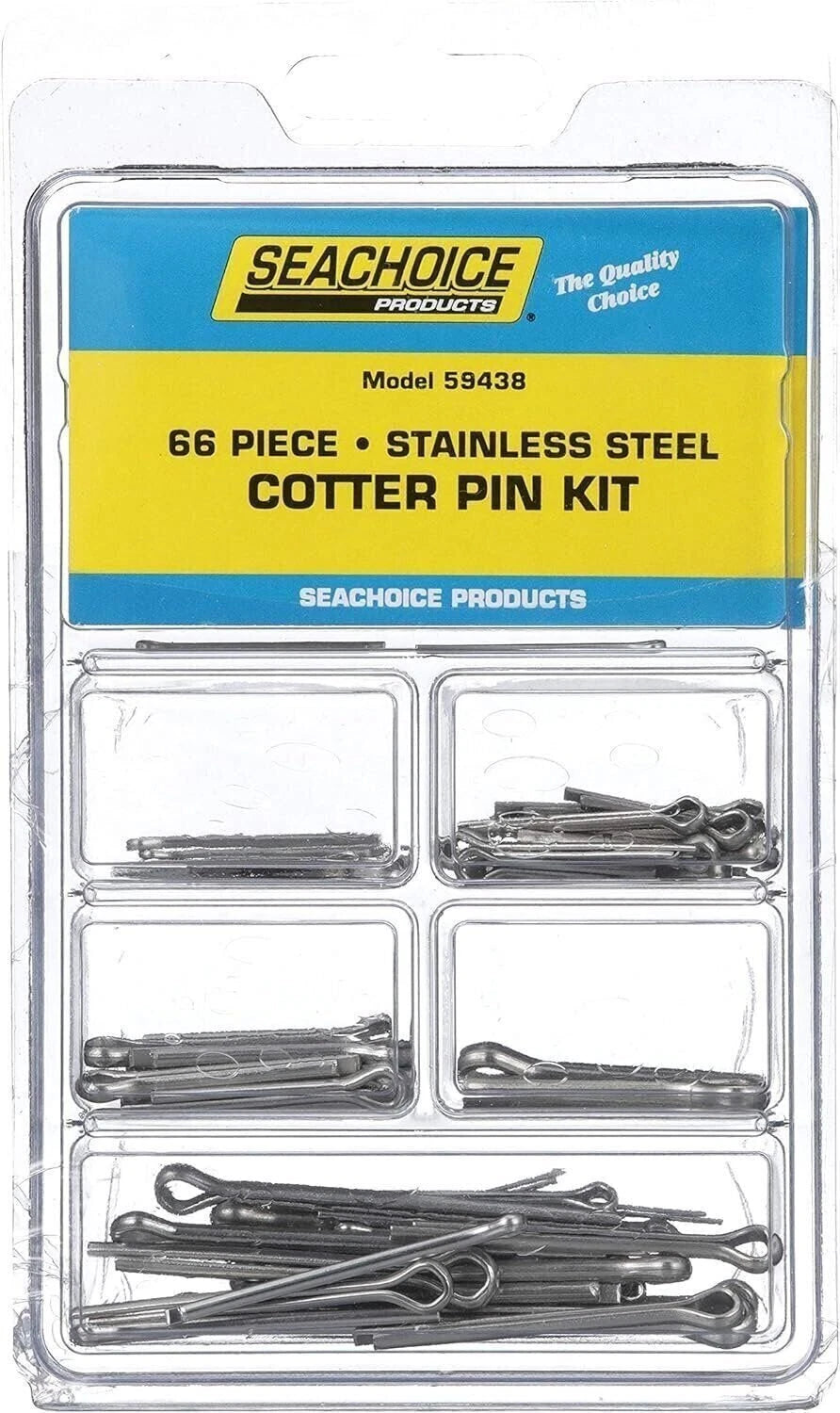 Seachoice Stainless Steel Cotter Pin Kit, 66 Piece