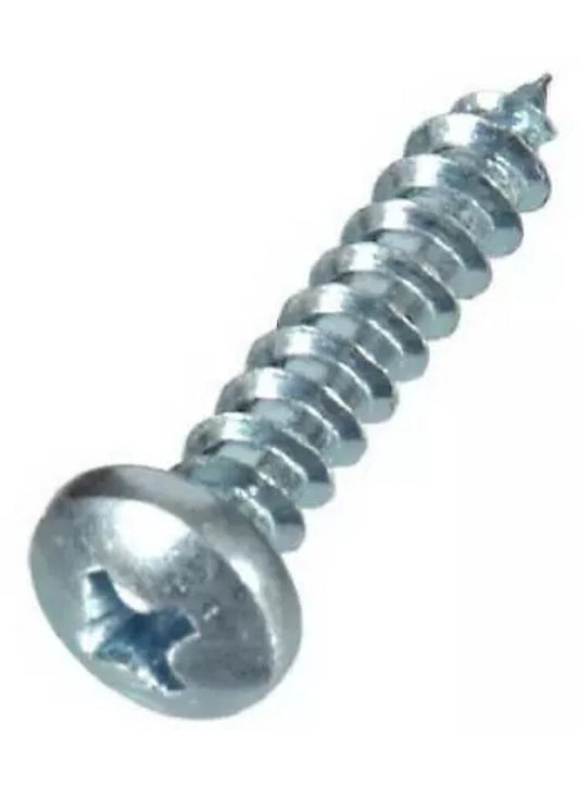 #10 x 3/4" Zinc-Plated Pan Head Phillips Drive Sheet Metal Screws - 75 Pack