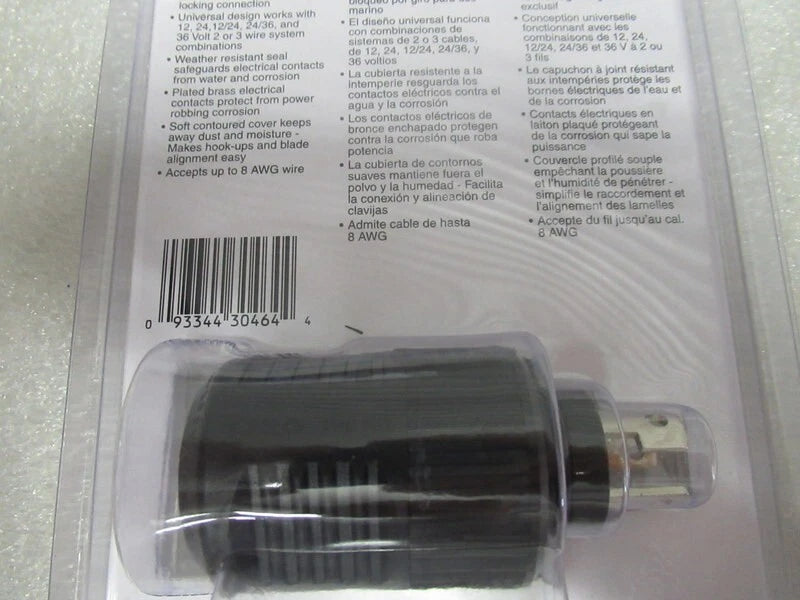 Heavy-Duty Universal Trolling Motor Plug – 12V/24V/36V Corrosion-Resistant 3-Wire Marine Connector - Yalz Store