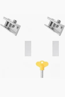 Heavy-Duty Adjustable Window Track Stop and Security Lock – Black Matte Finish